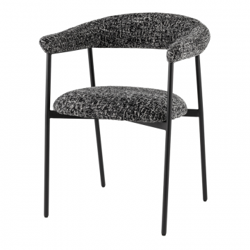 Стул обеденный Toko черно-белый