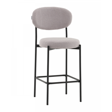 Стул полубарный Бриф DD букле светло-серый