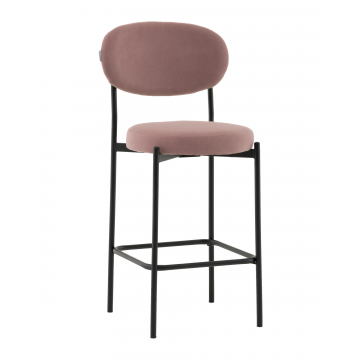 Стул Полубарный Бриф DD велюр пыльно-розовый
