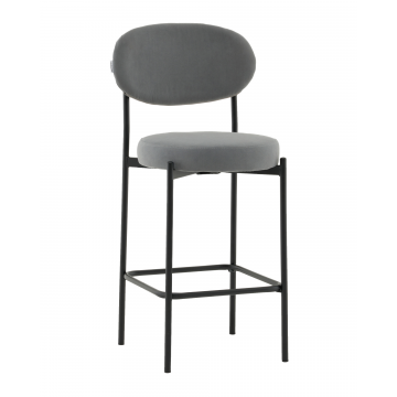 Стул Полубарный Бриф DD велюр серый