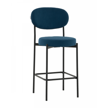 Стул Полубарный Бриф DD велюр синий