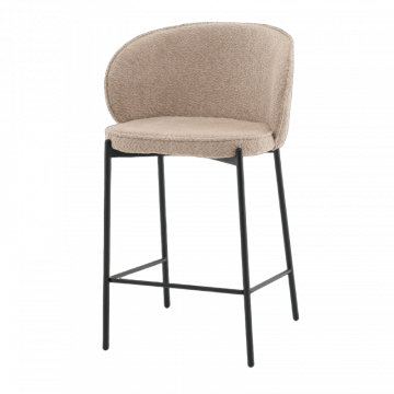 Стул полубарный Тисдейл букле бежевый