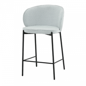 Стул полубарный Тисдейл букле светло-голубой