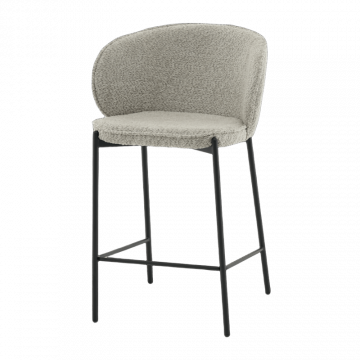 Стул полубарный Тисдейл букле светло-зеленый