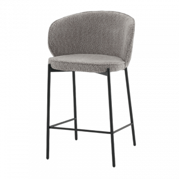 Стул полубарный Тисдейл букле серый