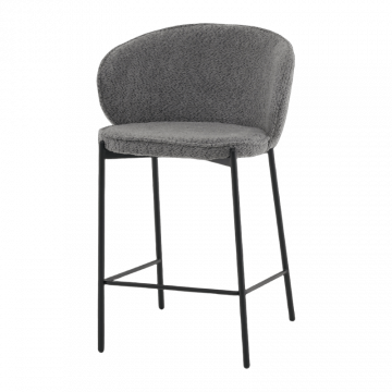 Стул полубарный Тисдейл букле темно-серый