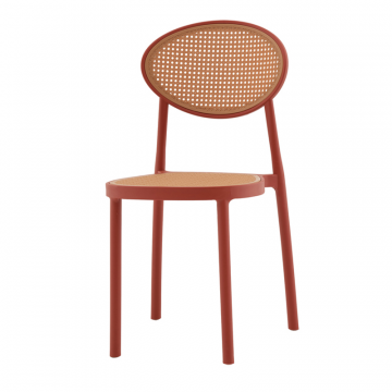 Стул Junie пластиковый красный