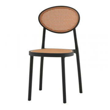 Стул Junie пластиковый чёрный