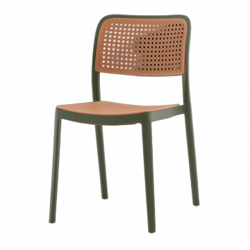 Стул Yona пластиковый зелёный