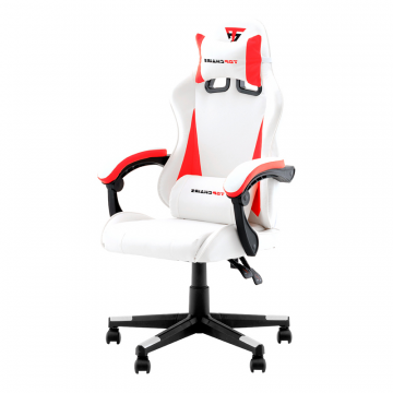 Кресло спортивное TopChairs Phantom бело-красный
