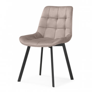 Стулья на металлокаркасе Челси 360 латте (ZD 290) / черный