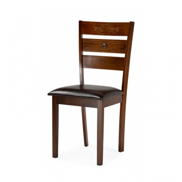 Стул Simol темно-коричневый / коричневый