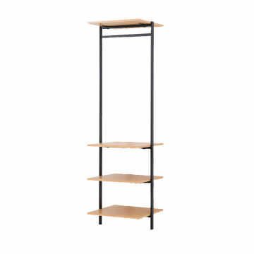 Гардеробный модуль на 4 полки Talist  единый размер черный