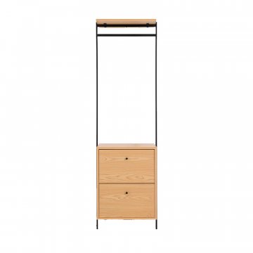 Модуль гардеробный полушкаф с 2 ящиками Talist  единый размер черный