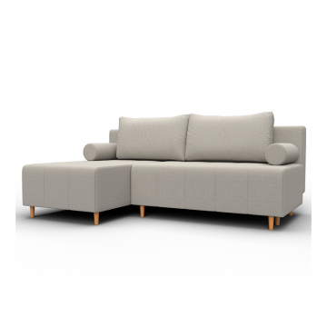 Диван угловой Лига-102 угол универсальный Бежевый, Рогожка