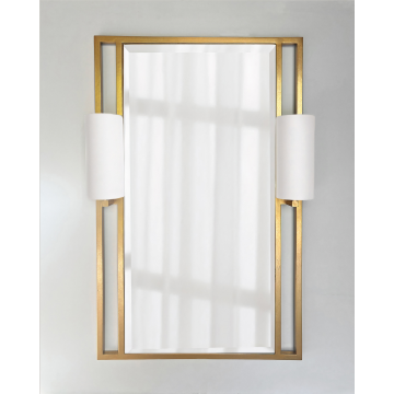 Золотое зеркало с бра 