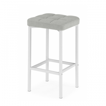 Полубарный стул Лофт мадера 20 / белый матовый