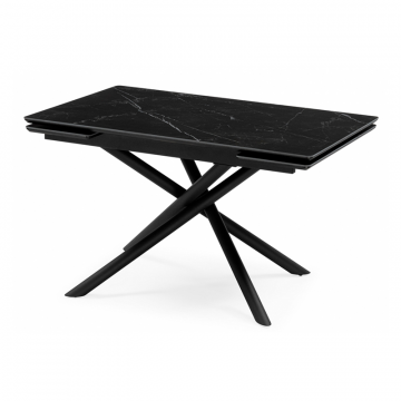 Керамический стол Мэриан 120(180)х80 shakespeare black / черный