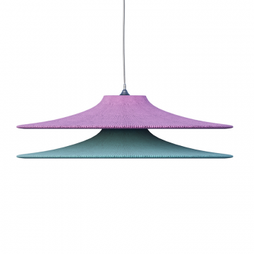 Подвесной вязаный светильник «Двойной Токио» Диаметр 70 см