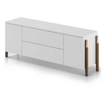 Тумба Basic 2 двери 2 ящика ширина 170 см (белый)