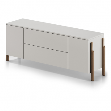 Тумба Basic 2 двери 2 ящика ширина 170 см (дымка)