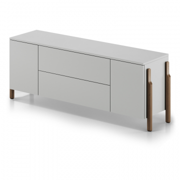 Тумба Basic 2 двери 2 ящика ширина 170 см (светло-серый)