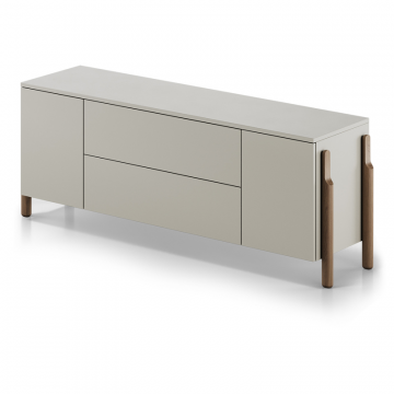 Тумба Basic 2 двери 2 ящика ширина 170 см (серо-бежевый)