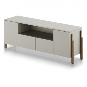 Тумба Basic под ТВ с нишей ширина 170 см (серо-бежевый)