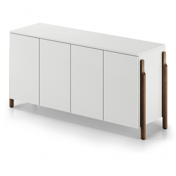 Тумба Basic 4 двери ширина 170 см (белый)