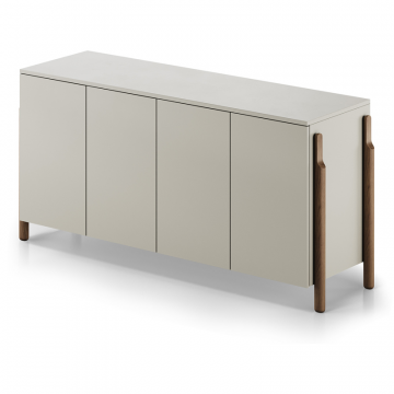 Тумба Basic 4 двери ширина 170 см (серо-бежевый)