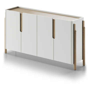 Комод Basic 4 двери ширина 180 см (белый)