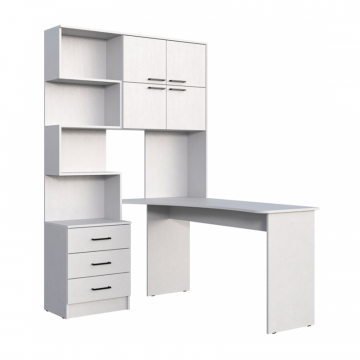 Компьютерный стол Эльброни правый белый