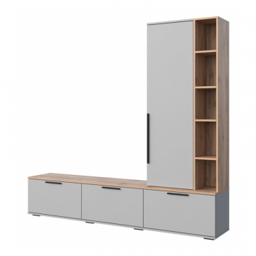 Филеста шиншилла серая / дуб вотан