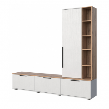 ТВ-тумба Филеста белый / дуб вотан