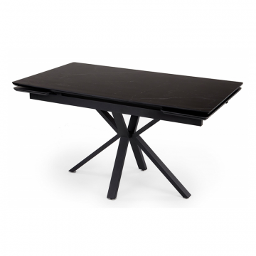 Керамический стол Старлайт 120 (180) х 80 shakespeare black / черный