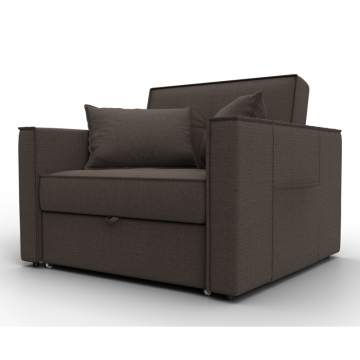 Кресло-кровать Лига-104 (80), Амур 05 коричневый, Рогожка