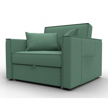 Кресло-кровать Лига-104 (80), Амур 11 зеленый, Рогожка