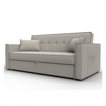 Диван прямой Лига-104 (160), Амур 02 бежевый, Рогожка