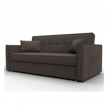 Диван прямой Лига-104 (160), Амур 05 коричневый, Рогожка