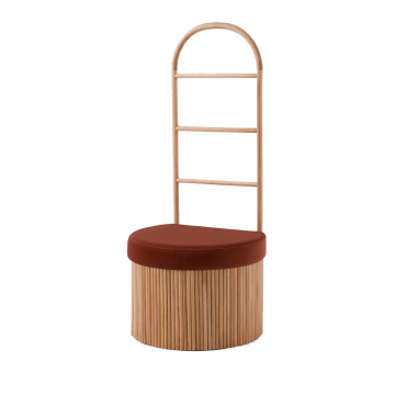 Вешалка-стеллаж с ящиком для хранения Tindy  единый размер бежевый