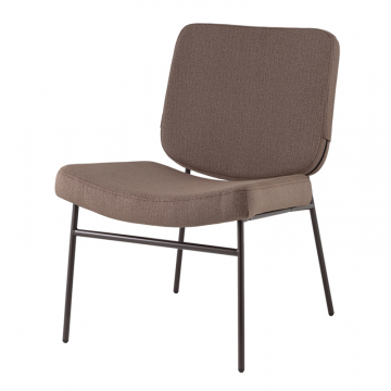 Кресло Эбигейл велюр коричневый, каркас серо-коричневый