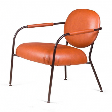 Лаунж кресло EGO, искусственная кожа, коричневый