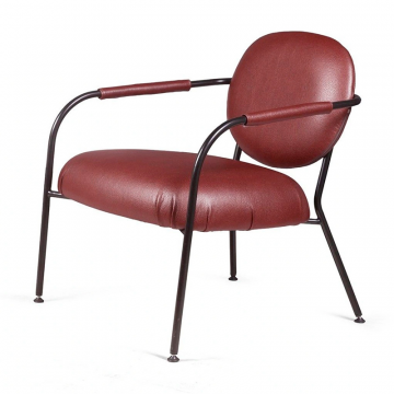 Лаунж кресло EGO, искусственная кожа, бордо