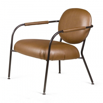 Лаунж кресло EGO, искусственная кожа, темно-коричневый