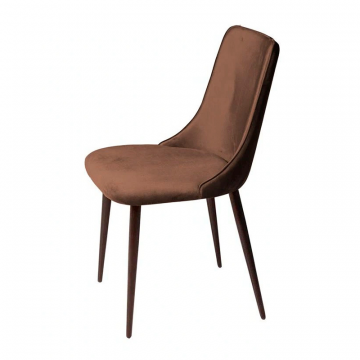 Стул Joe, бархат коричневый 12
