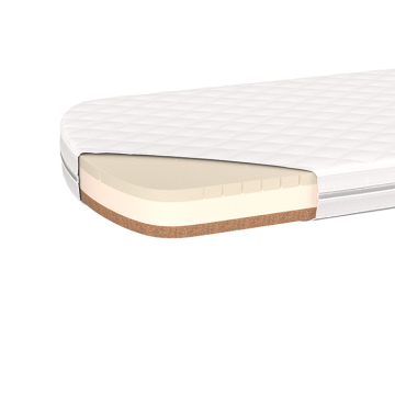 Матрас для кроватки KIDI Soft mini cпальное место 60*120 см кокос/форплит/латекс 9 см
