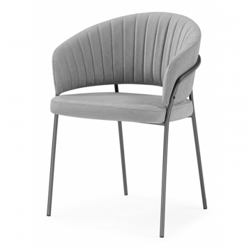 Стул на металлокаркасе Лео серый brendy monsoon 22 / серый