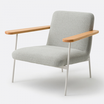 Кресло с подлокотниками из массива дуба обивка из ткани Lulet  единый размер зеленый