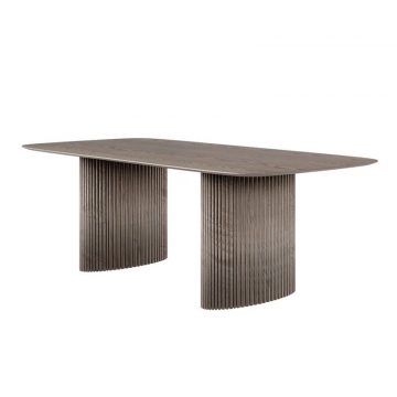 Стол овальный Denver 200, шпон / две опоры