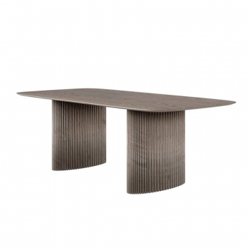 Стол овальный Denver 270, шпон / две опоры